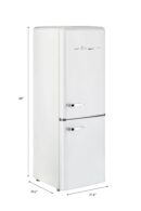 Unique Réfrigérateur Classic Rétro 7 pi³ à congélateur inférieur - UGP-215L W AC