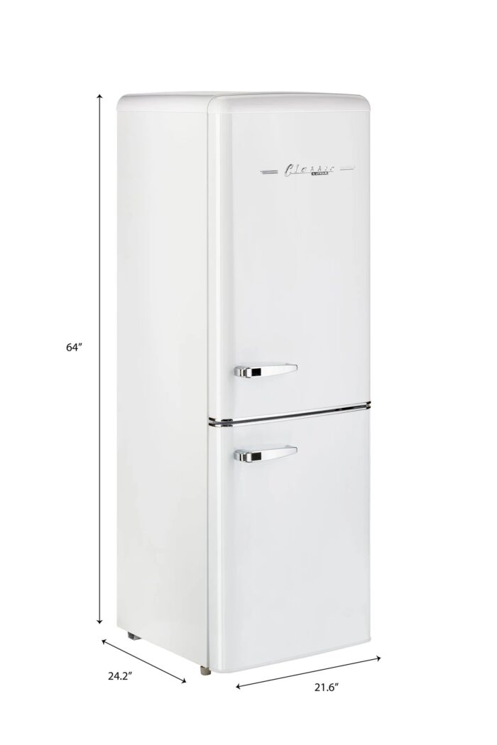 Unique Réfrigérateur Classic Rétro 7 pi³ à congélateur inférieur - UGP-215L W AC – Image 11