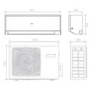 Haier Climatiseur Revive 2,5KW 9000Btu A++/A+ R32 WIFI avec Kit de Montage