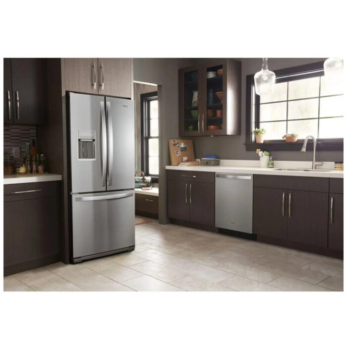 Whirlpool Réfrigérateur à portes françaises WRF560SEHZ, 30 po, capacité 19,7 pi³ – Image 3