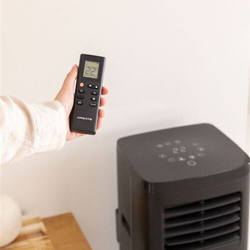 Siklair Climatiseur mobile Noir 3 en 1 ventilateur/déshumidificateur 1800 frigories