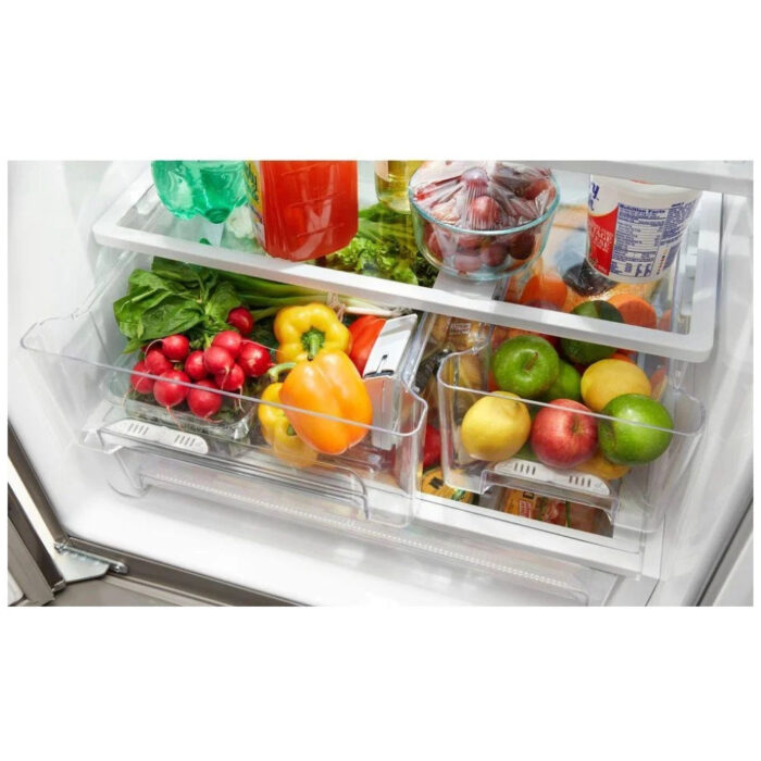Whirlpool Réfrigérateur à portes françaises WRF560SEHZ, 30 po, capacité 19,7 pi³ – Image 4