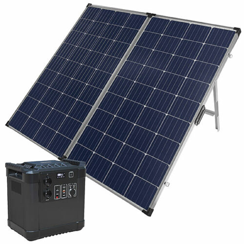 Revolt Panneau solaire pliable 260 W avec Batterie nomade 455 Ah