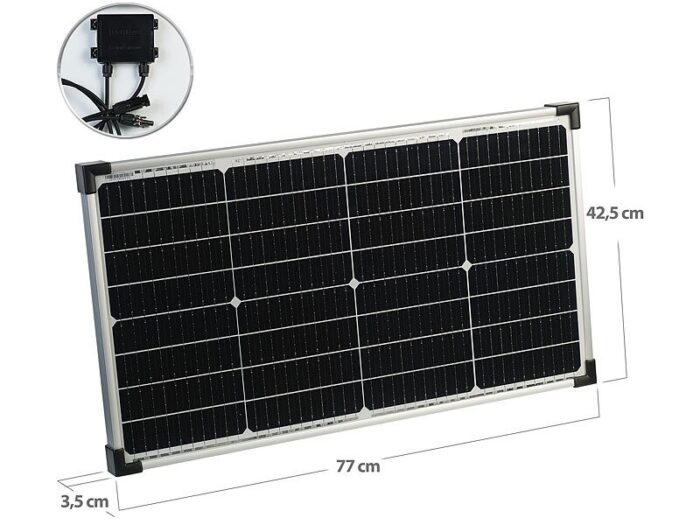 Revolt Kit panneau solaire mobile 60 W avec batterie et régulateur – Image 3