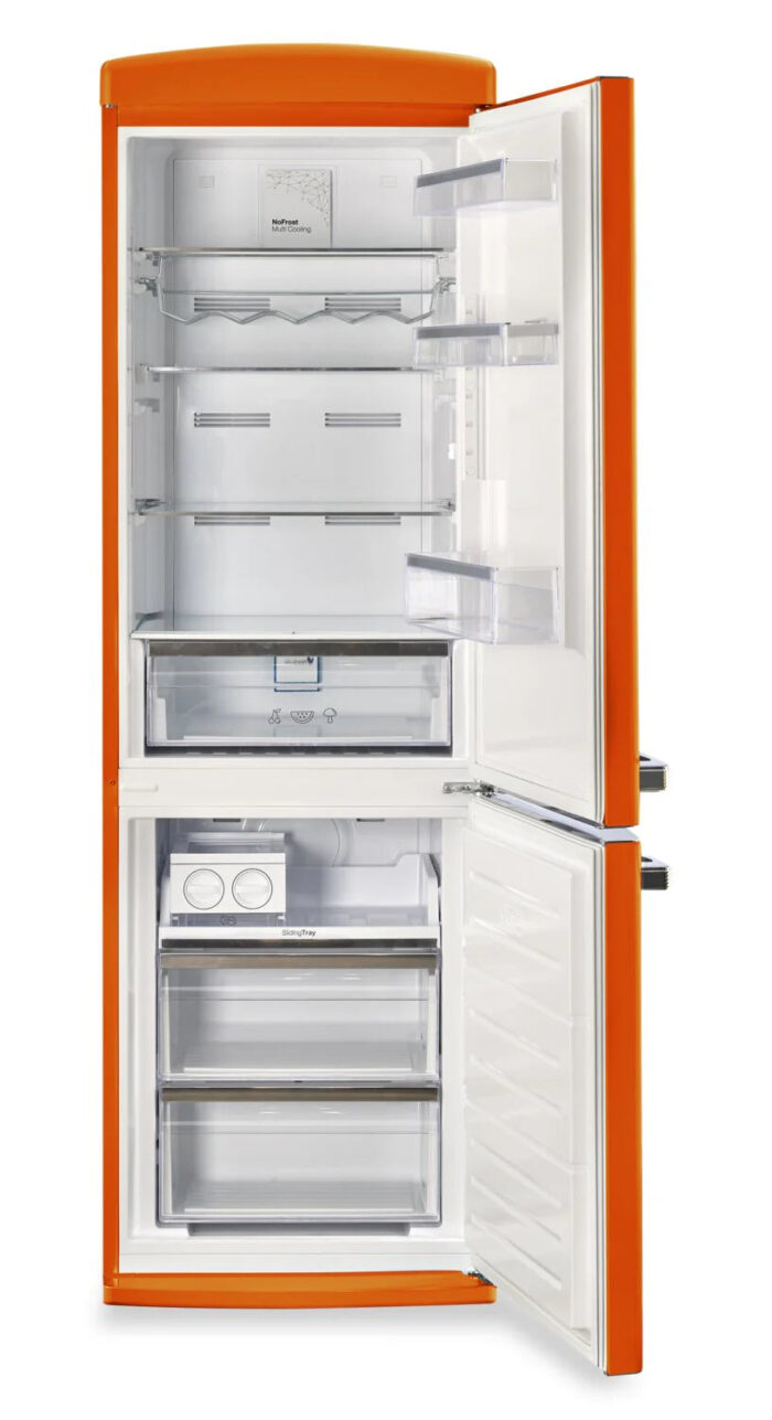 Unique Réfrigérateur Classic Rétro 24 po, 12 pi3 orange creamsicle UGP-340L O AC – Image 7