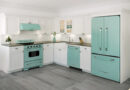Unique Réfrigérateur Classic Rétro 36 po Turquoise brume marine UGP-595L T AC