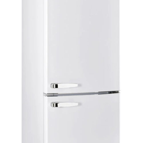 Unique Réfrigérateur Classic Rétro 24 po congélateur inférieur blanc guimauve UGP-340L W AC