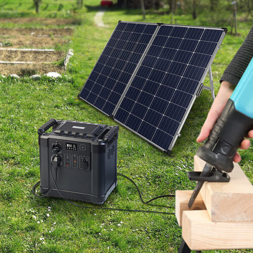Revolt Panneau solaire 200 W et câble avec Batterie nomade HSG-1150