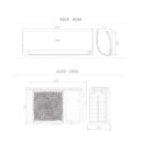 Haier Climatiseur Reversible MonoSplit Flexis Plus Wifi Noir R32 A+++/A++