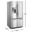 Whirlpool Réfrigérateur WRF555SDFZ, 36 po, ENERGY STAR, 24,7 pi³, distributeur d'eau (extérieur)