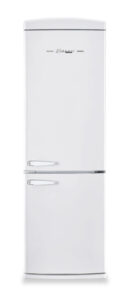 Unique Réfrigérateur Classic Rétro 24 po congélateur inférieur blanc guimauve UGP-340L W AC