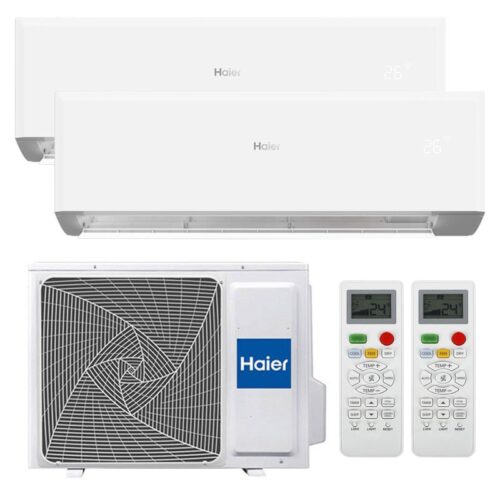 Haier Climatiseur Double Split Revive 9000+12000 2,5kW+3,5kW WIFI R32 A++/A+