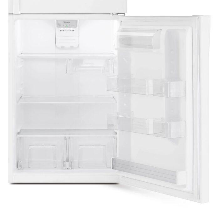 Whirlpool Réfrigérateur 19,2 pi³, 30 po à congélateur supérieur blanc WRT519SZDW – Image 6