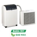 Remko Climatiseur mobile RKL 495 DC 4,3 kW jusqu'à 80m2 Blanc