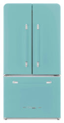 Unique Réfrigérateur Classic Rétro 36 po Turquoise brume marine UGP-595L T AC