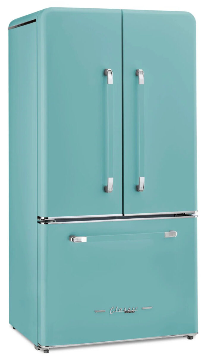 Unique Réfrigérateur Classic Rétro 36 po Turquoise brume marine UGP-595L T AC – Image 10