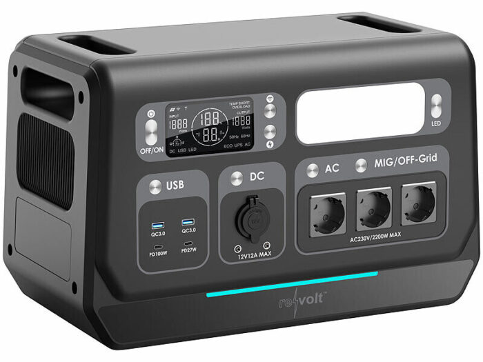 Revolt 2 panneaux solaires 215 W & câbles avec Batterie nomade Wh HSG-2048 – Image 17